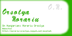 orsolya morariu business card